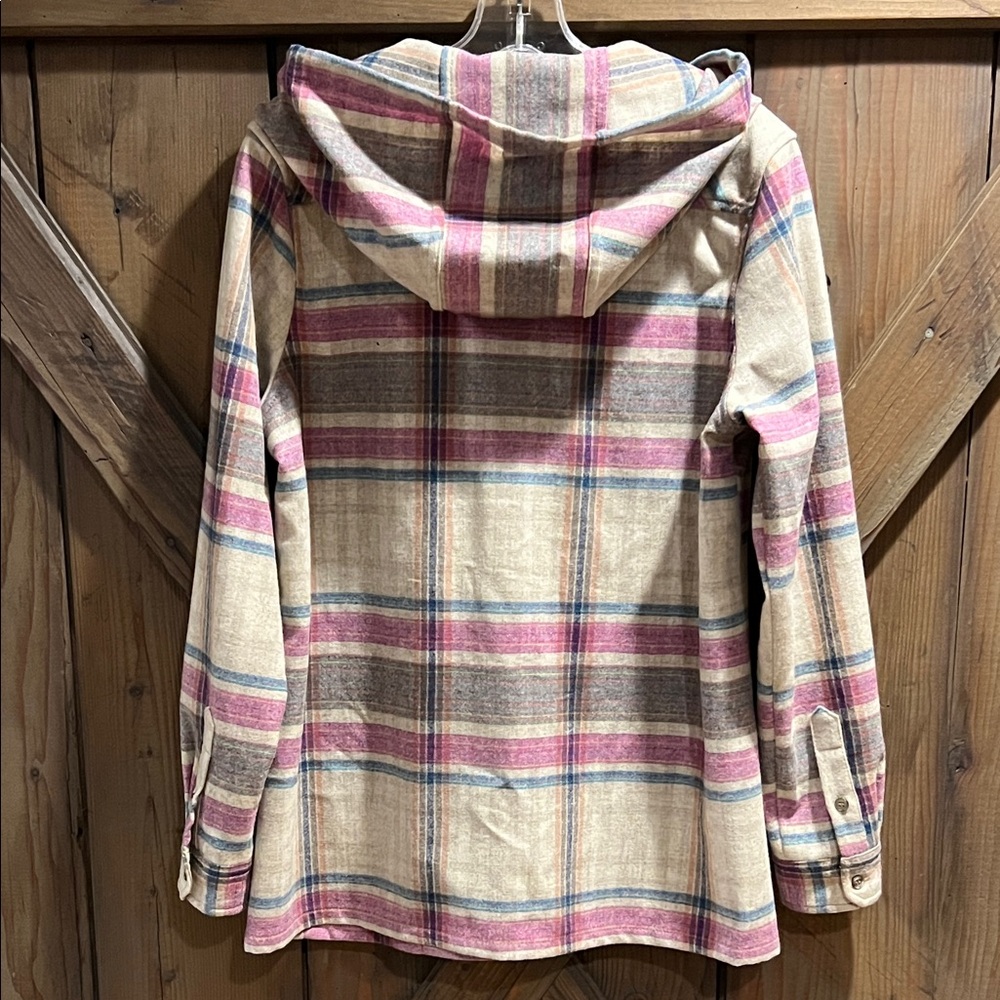 $179 Pendleton 100 % Wool Multi Plaid Stripe Full… - image 4